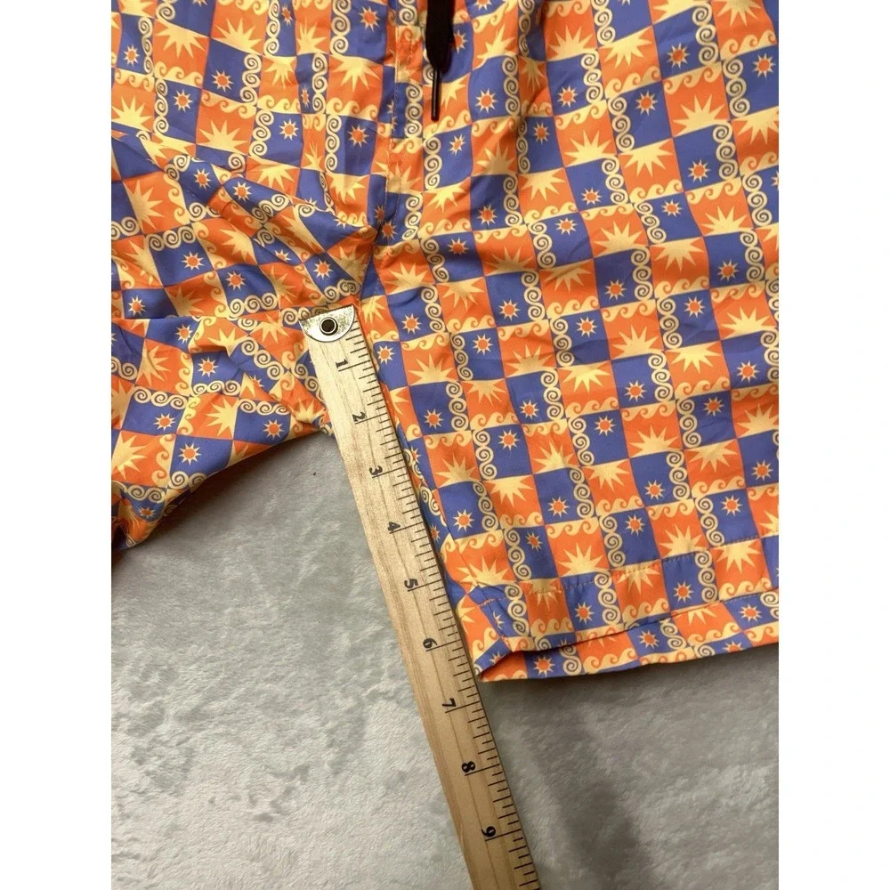 Kulani Kini's Swim Trunks Mens 2XL Celestial Sun AOP Pattern Funky Pool Shorts